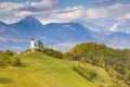 Saints Primus and Felician Church in Jamnik. Royalty Free Stock Photo