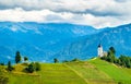 Saints Primus and Felician Church in Jamnik village, Slovenia Royalty Free Stock Photo