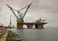 Saipem 7000 is the world's largest crane vessel. Royalty Free Stock Photo