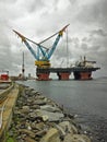 Saipem 7000 is the worlds largest crane vessel Royalty Free Stock Photo