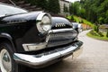 Volga, third series model, close-up view of headlight and front of the car