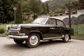 GAZ M21 Volga, third series model, luxury old black car.