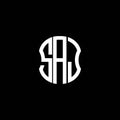 SAJ letter logo abstract creative design. Royalty Free Stock Photo