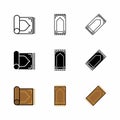 Sajadah - Vector Flat Design Icon Set