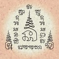 Sak Yan talisman traditional Thai tattoo