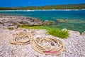 Sakarun beach yachting bay view Royalty Free Stock Photo