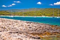 Sakarun beach yachting bay view on Dugi Otok island