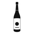 Sake bottle icon, simple style