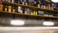 Sake bottles Japanese Alcohol drink Blur Bar background Royalty Free Stock Photo
