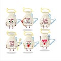 Sake drink cartoon designs as a cute angel character