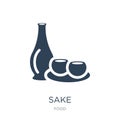 sake icon in trendy design style. sake icon isolated on white background. sake vector icon simple and modern flat symbol for web Royalty Free Stock Photo