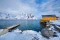 Sakrisoy fishing village on Lofoten Islands, Norway Royalty Free Stock Photo