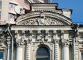 112A Saksahanskoho Street in Kyiv. Part of facade with stucco decoration