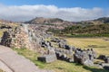 Saksaywaman, Saqsaywaman, Sasawaman, Saksawaman, Sacsahuayman, Sasaywaman or Saksaq Waman citadel fortress in Cusco, Peru Royalty Free Stock Photo