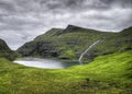 Saksun River Iconic place in Streymoy Island, Faroe Islands, Denmark, Europe Royalty Free Stock Photo