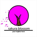 sakura tree blossom logo