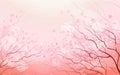 Sakura branch, spring floral background Royalty Free Stock Photo