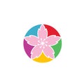 sakura flower vector illustration design Royalty Free Stock Photo