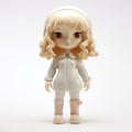 White Dolls Outfit With Accessories - Realistic Hyper-detailed Rendering