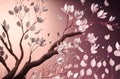 Sakura pink blossoms close up. Blooming cherry tree. Spring floral background Royalty Free Stock Photo