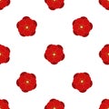 Sakura, Plum Flower Natural Seamless Pattern Background. Vector Illustration EPS10 Royalty Free Stock Photo