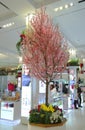 Sakura tree decoration during famous Macy's Annual Flower Show in the Macy's Herald Square