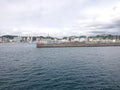 Sakurajima Ferry docked at Kagoshima Port Terminal Royalty Free Stock Photo