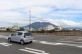 Sakurajima of Kagoshima, view from the street