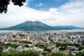 Sakurajima volcano and Kagoshima City