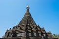 Sakya Man Aung old pagoda landmark of Mrauk U ancient city, Rakhine state, Myanmar