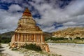 The Sakya stupa and cave dwellings of upper Mustang , Lo Manthang , Upper Mustang trekking , Nepal