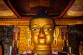 Sakyamuni Buddha statue in Shey monastery. Shey, Ladakh, India Royalty Free Stock Photo