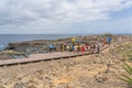 Buracona - The Blue Eye of Cabo Verde, people at the walking way