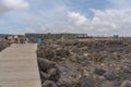 Buracona - The Blue Eye of Cabo Verde, people at the walking way