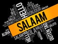 SALAAM Hello Greeting in Persian,Farsi Royalty Free Stock Photo