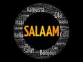 SALAAM! Hello Greeting in Persian,Farsi Royalty Free Stock Photo