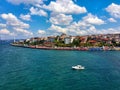 Salacak Coast from Maiden`s Tower in Istanbul city