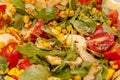 Salad - arugula, tomato, egg, corn,