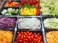 Salad Bar Fresh Vegetables Healthy food Royalty Free Stock Photo