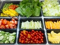 Salad Bar Fresh Vegetables Healthy food Royalty Free Stock Photo