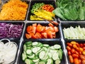 Salad Bar Fresh Vegetables Healthy food Royalty Free Stock Photo