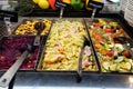 Salad bar in highway restaurant in Pentling, Germany Royalty Free Stock Photo