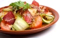 Salad with Basturma Royalty Free Stock Photo