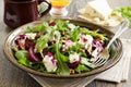 Salad with beet, blue cheese, nuts Royalty Free Stock Photo