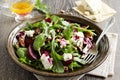 Salad with beet, blue cheese, Royalty Free Stock Photo