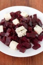 Salad beet with cheese