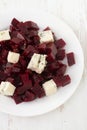 Salad beet with cheese Royalty Free Stock Photo