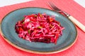 Salad of Beets and Carrots with Sauerkraut, Spices