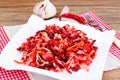 Salad of Beets and Carrots with Sauerkraut, Spices