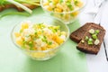 Potatoes salad with green onion